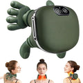 Ultimate Relief: Heated Human-Touch Deep-Kneading Neck MassagerRechargeable Neck and Shoulder Massager with Heat - 4D Bionic Kneading Massage Pillow for Cervical Pain Relief - Cordless Deep Tissue