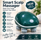 Massager with 4 Mas/sage Heads, Speed, Soft Silicone Bristles, USB Rechargeable Scalp Cleaner & Hair Care Mas-sager for Men & Women